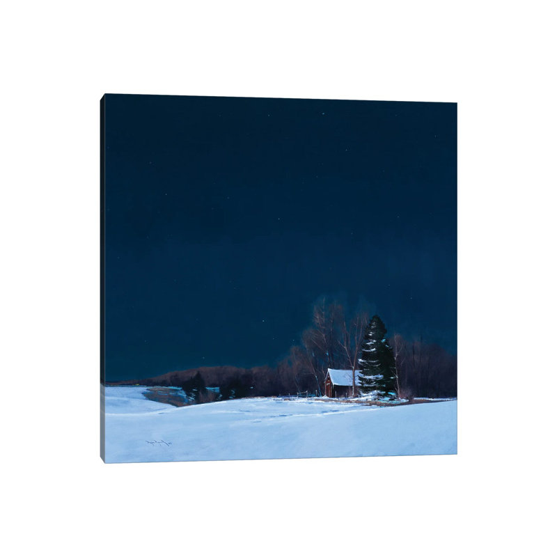 Simply Calm Grant Farm By Moonlight by Ben Bauer - Wrapped Canvas Print, 30.48 cm H x 30.48 cm W
