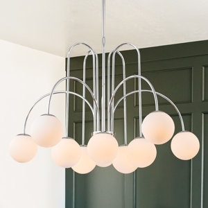 10 - Light Sputnik Glass Bubble Chandelier