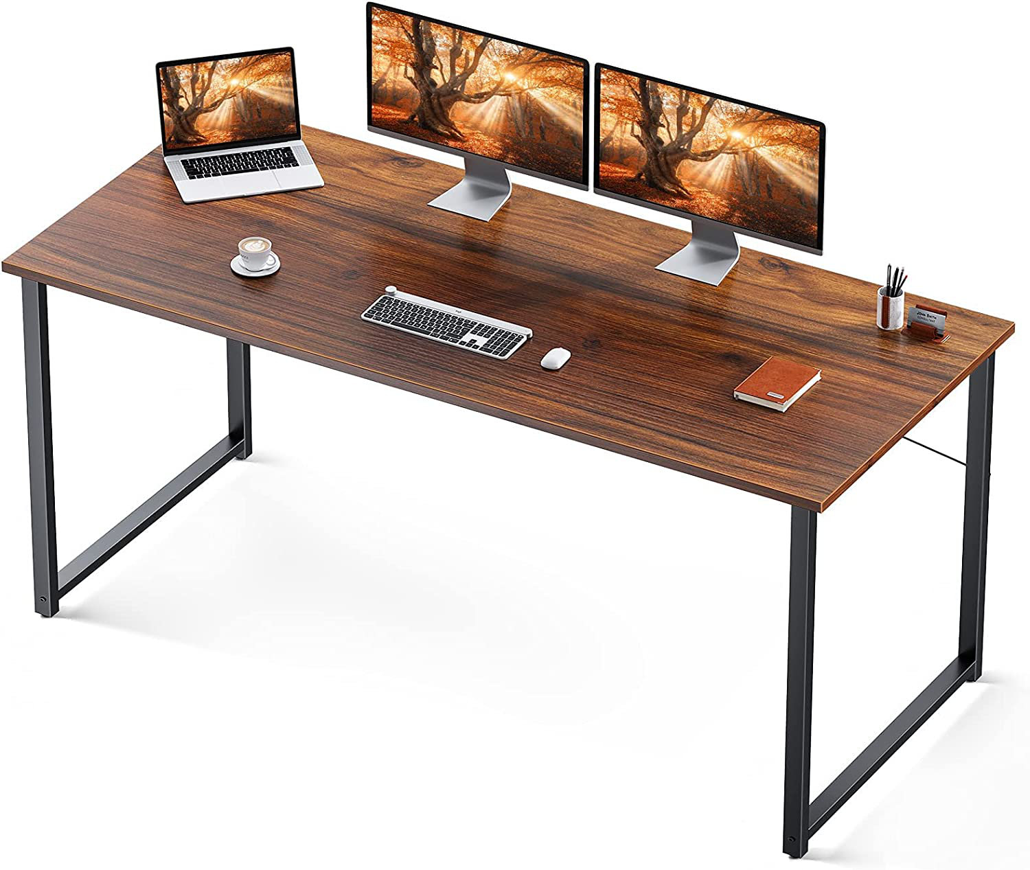 Hydle Desk Ebern Designs Color: Black/White