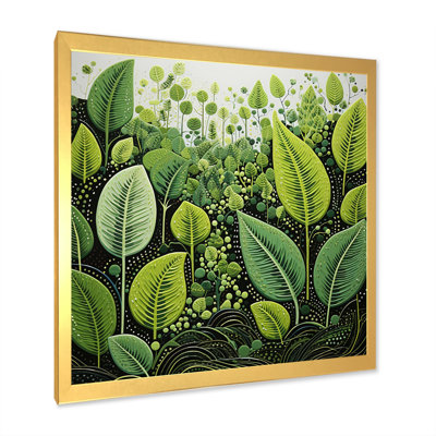 Ferns Plant Graceful Curves I - Floral Canvas Print