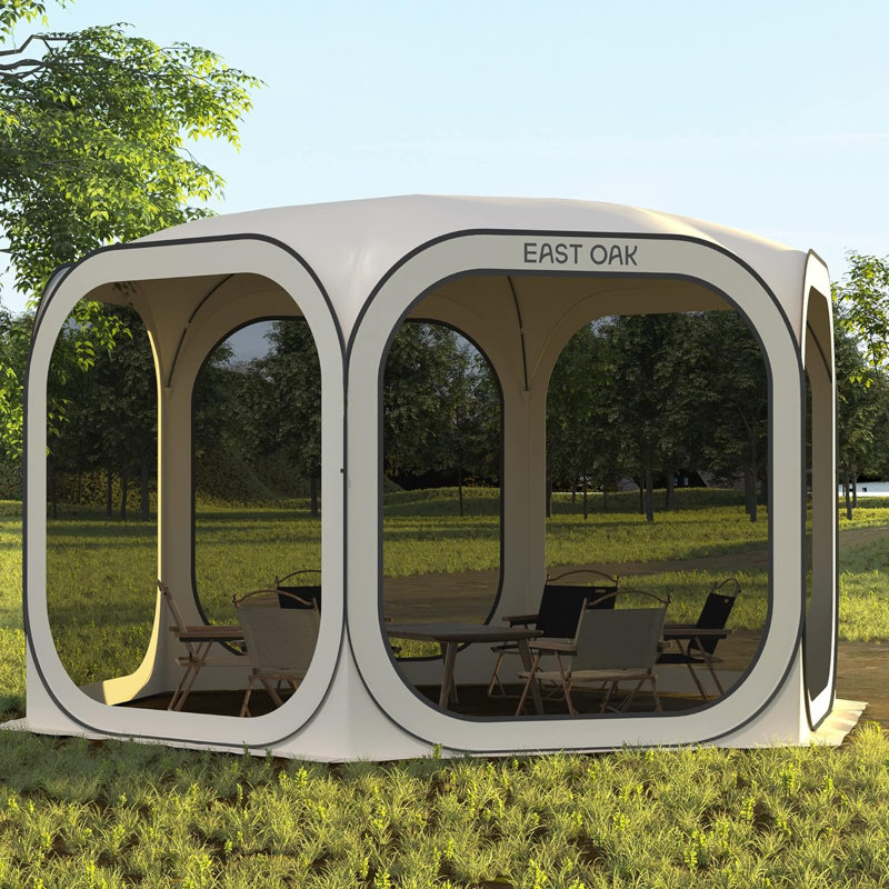 Pop-up de tente moustiquaire Eeast Oak, 8 à 10 personnes, Cream