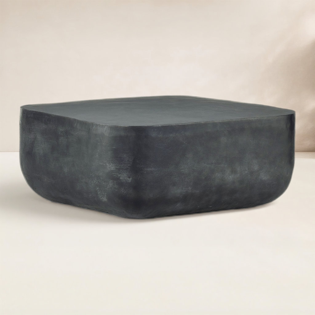 Zed 35.5'' Metal Outdoor Coffee Table, Gray
