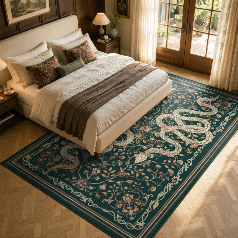 Tapis antidérapant Palos Vintage, Rectangle 6 pi x 9 pi