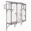 Enceinte d'extérieur Catio avec toit, grand parc pour chat en bois avec plateformes-1268964547