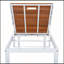 Chaise longue d'extérieur réglable avec dossier à 6 positions pour la détente sur le patio et la piscine-80135027