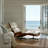 Swivel Accent Chair With Ottoman In Top Grain Leather-115517727