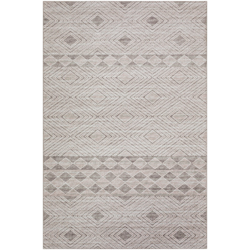 Tapis gris / beige Anazco, Rectangle 10 pi x 14 pi