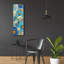 Art mural en verre Sunkissed Blue and White Flowers 1 'par Silvia Vassileva-1040005653