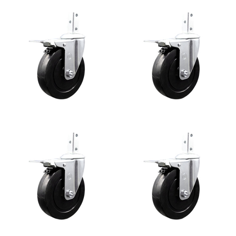 Hard Rubber Swivel Caster
