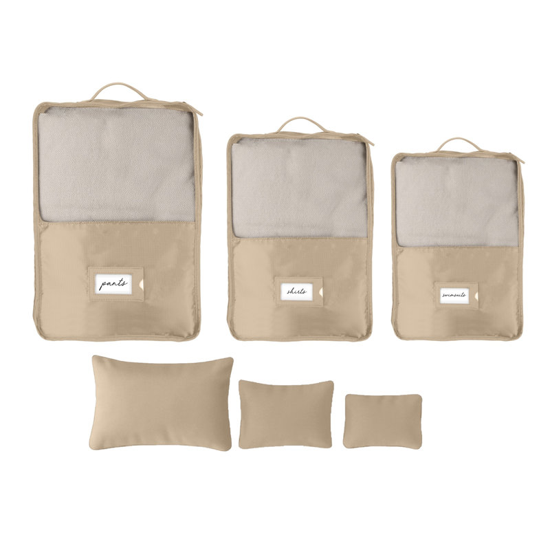  Ensemble de 6 cubes de luxe en taupe, Taupe