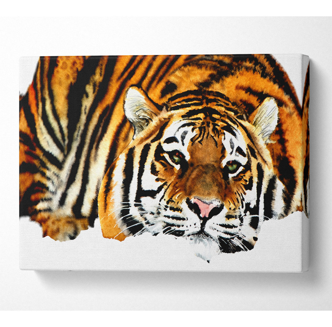 Tiger After The Hunt - Kunstdrucke auf Leinwand - Wrapped Canvas