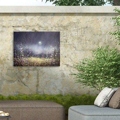 Jennifer Taylor Art Rose Nocturne Outdoor  Canvas