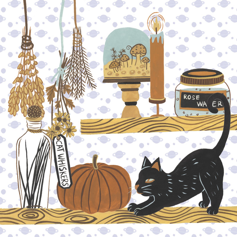 Halloween Prep IV by Melissa Wang - Wrapped Canvas Print, 30cm H x 30cm W