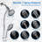 High-Pressure Rainfall Shower Head With 11-Inch Adjustable Arm - Vertical Flow Design For Spa-Like Bathing-113695272
