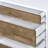 Burel 3-Drawer Nightstand in White and Weathered Oak