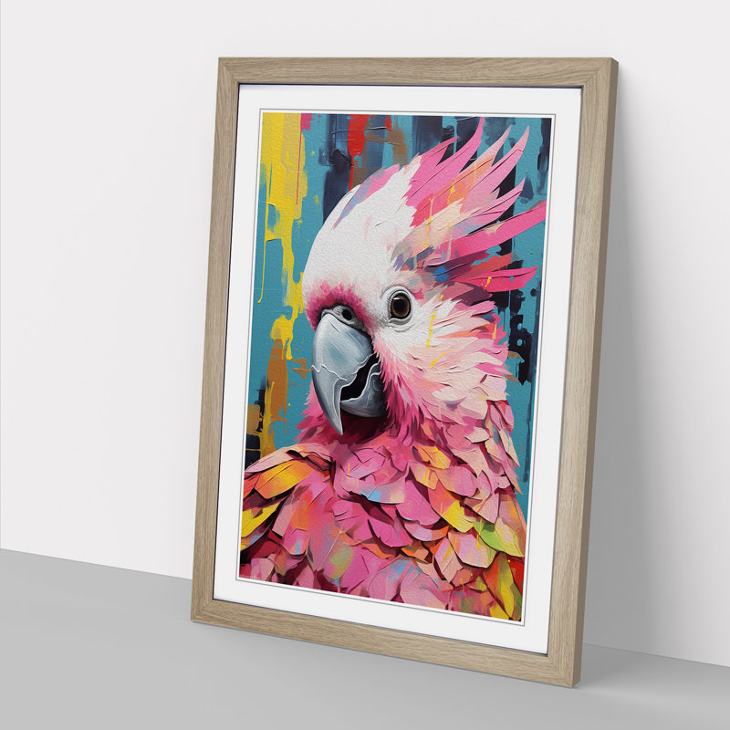 Single Picture Frame Print on Wood, 34cm H x 25cm W, Oak Framed