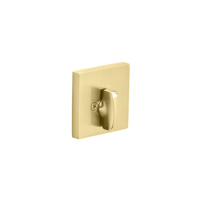 Square Single Sided Deadbolt, Satin Brass