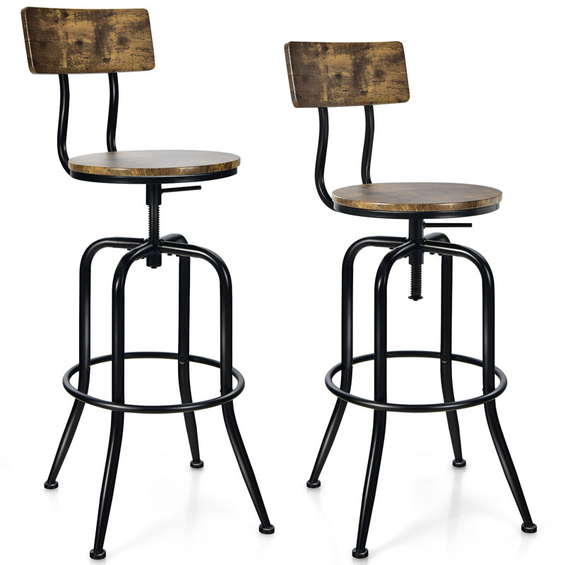Lesse Swivel Adjustable Height Counter Stool