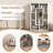Rosiland Geometric Bookcase