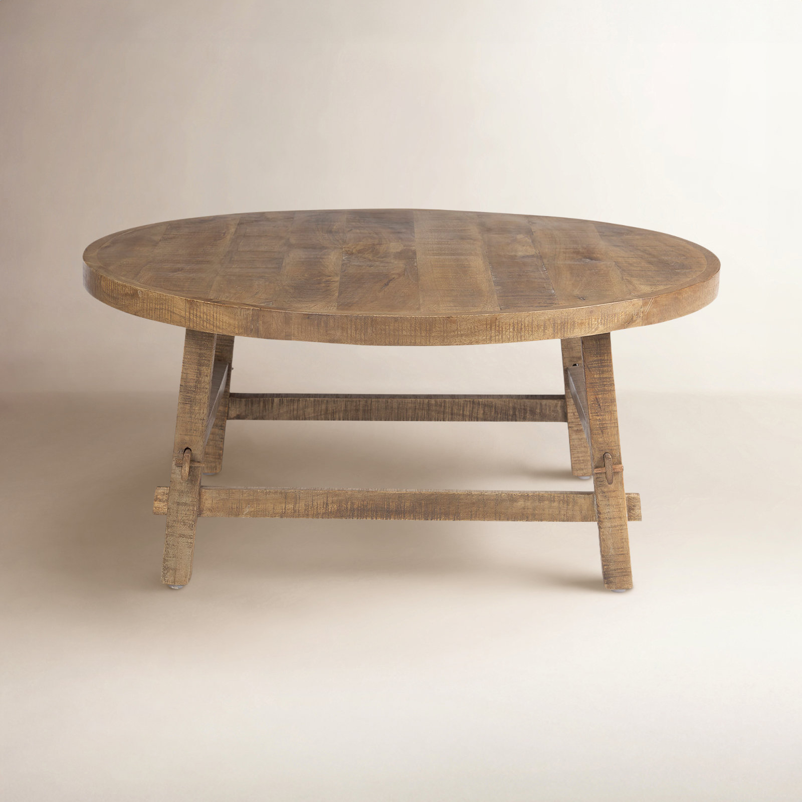 Loleta Solid Wood Single Coffee Table, 16" H x 36" L x 36" W, Medium Brown