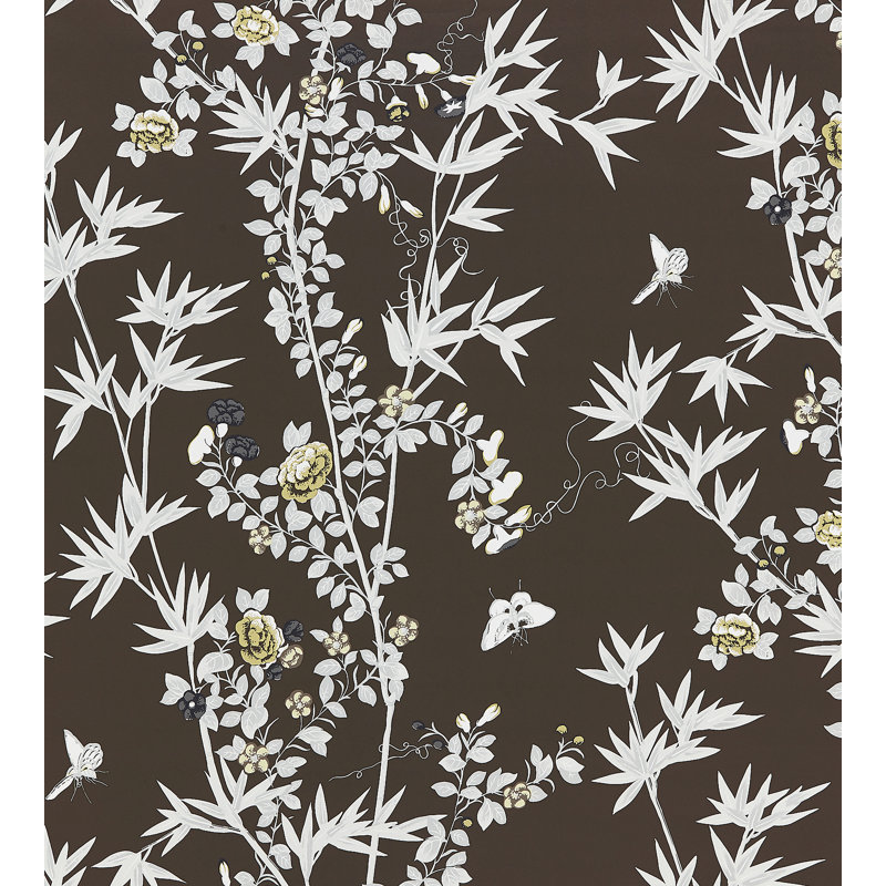 Botanica Animal Print Wallpaper Roll, Espresso