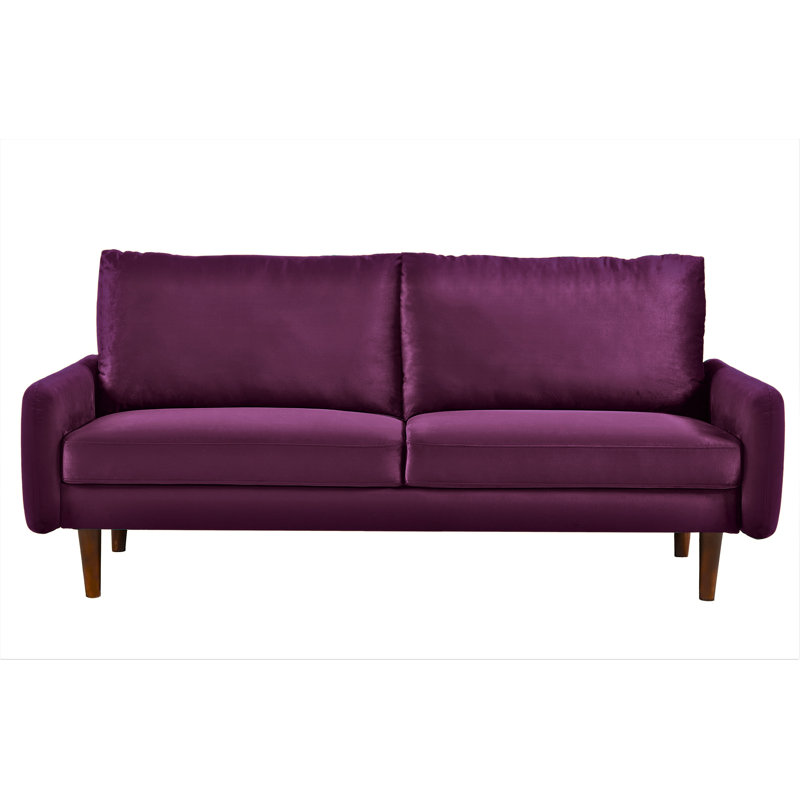 Velours Teniqua, H 33 po x l 70 po x P 32,2 po, Aubergine