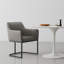 Fauteuil en cuir taupe Serena-145895207