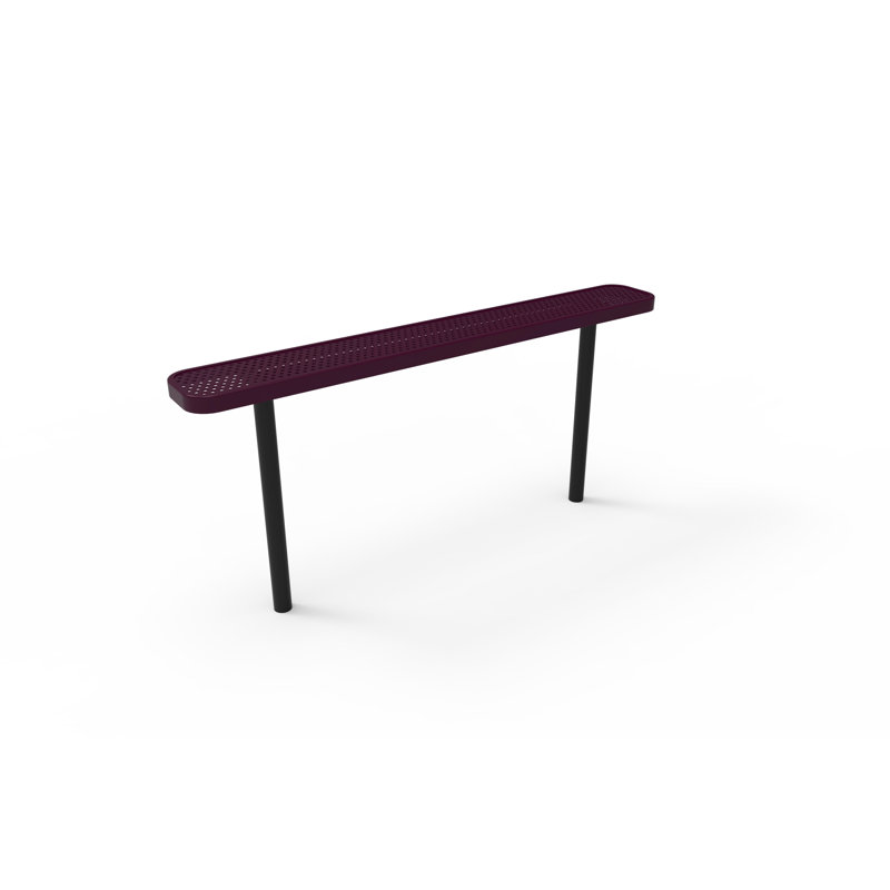 Banc de parc en plastique Dibenedetto, Mauve