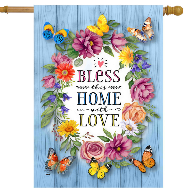 Drapeau «Bless This Home With Love House»