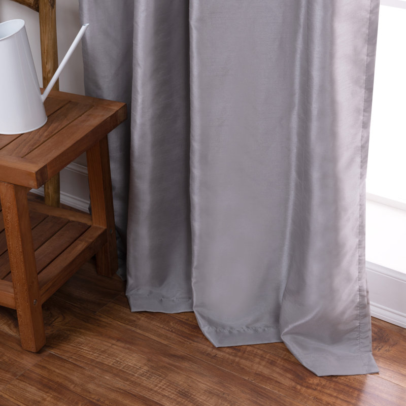 Julianni Blackout Curtain Pair, Gray, 52" W x  63" H