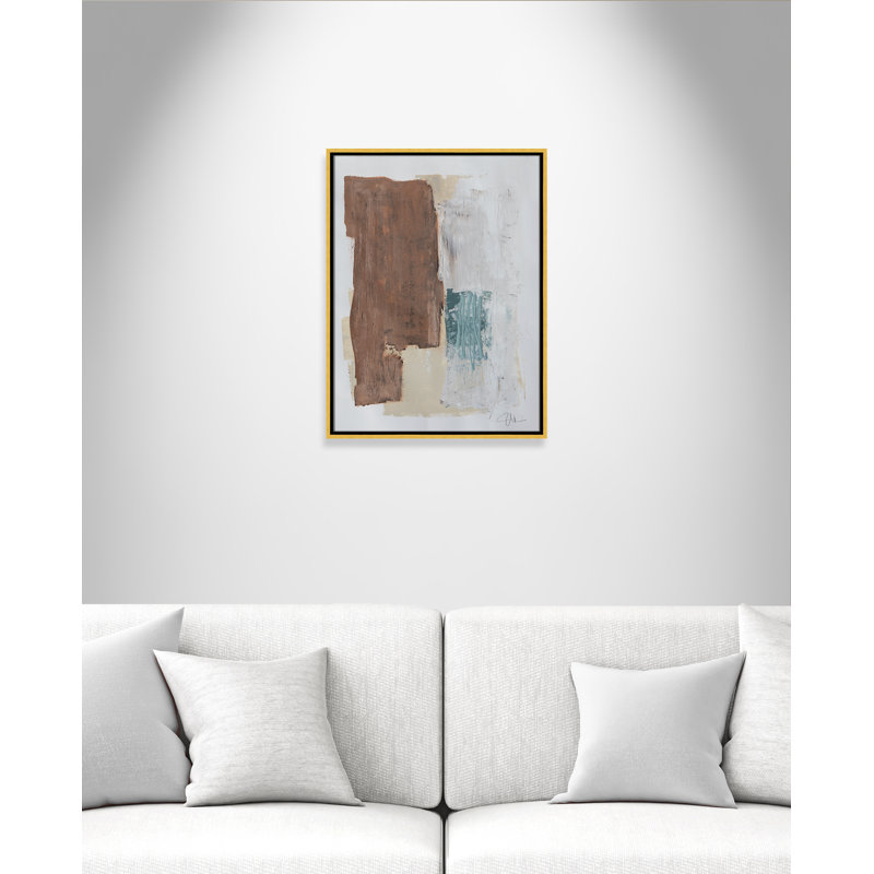 Together We Work " Together We Work I " by Filippo Ioco, 25.5'' H x 19.5'' W x 2'' D, Gold Framed