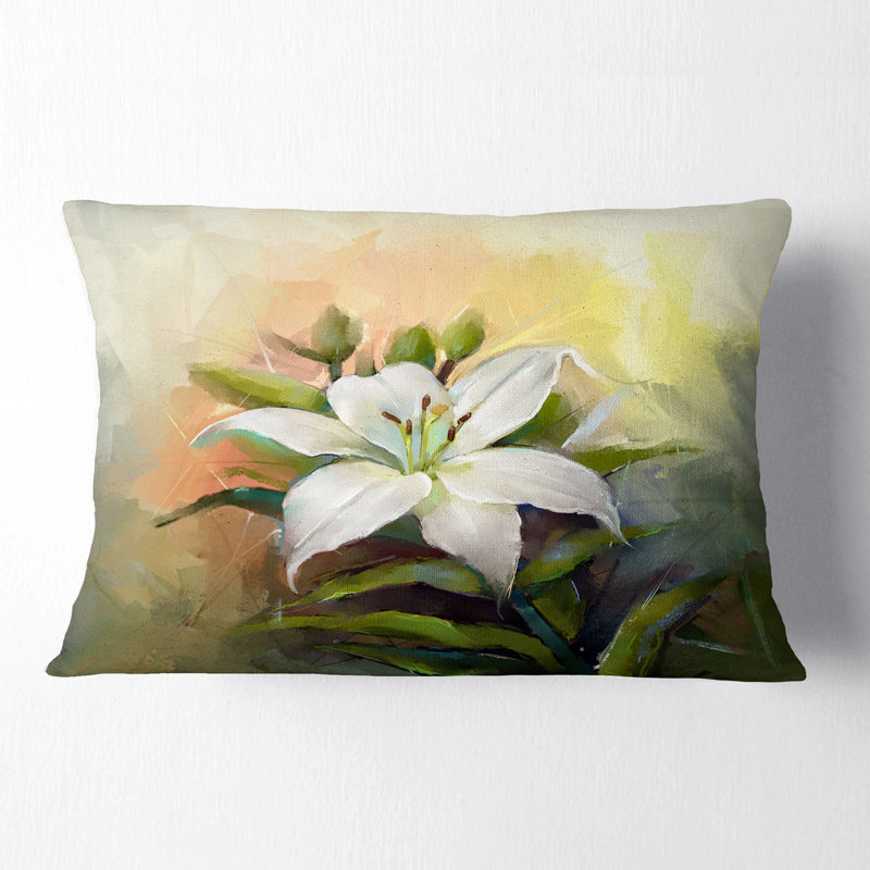 Coussin White Lily