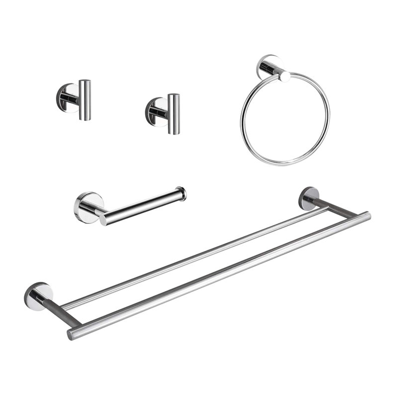 5 Piece Bathroom Towel Rack - Wall Mount Aluminium Modern Design For Laundry, Bedroom Corrosion Style Bathroom, Laundry Rust, Easy Assembly