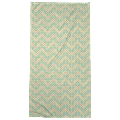 Serviette de bain à chevrons à la main classic Stephenie