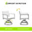 Mobilier de patio 7 pièces en aluminium