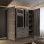 4 Door Manufactured Wood Wardrobe-347248244
