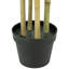 Bambou artificiel vert et brun 47 po