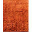 Tapis de couloir noué à la main de conception unique Vibrance - orange, 3 pi 1 po x 9 pi 10 po