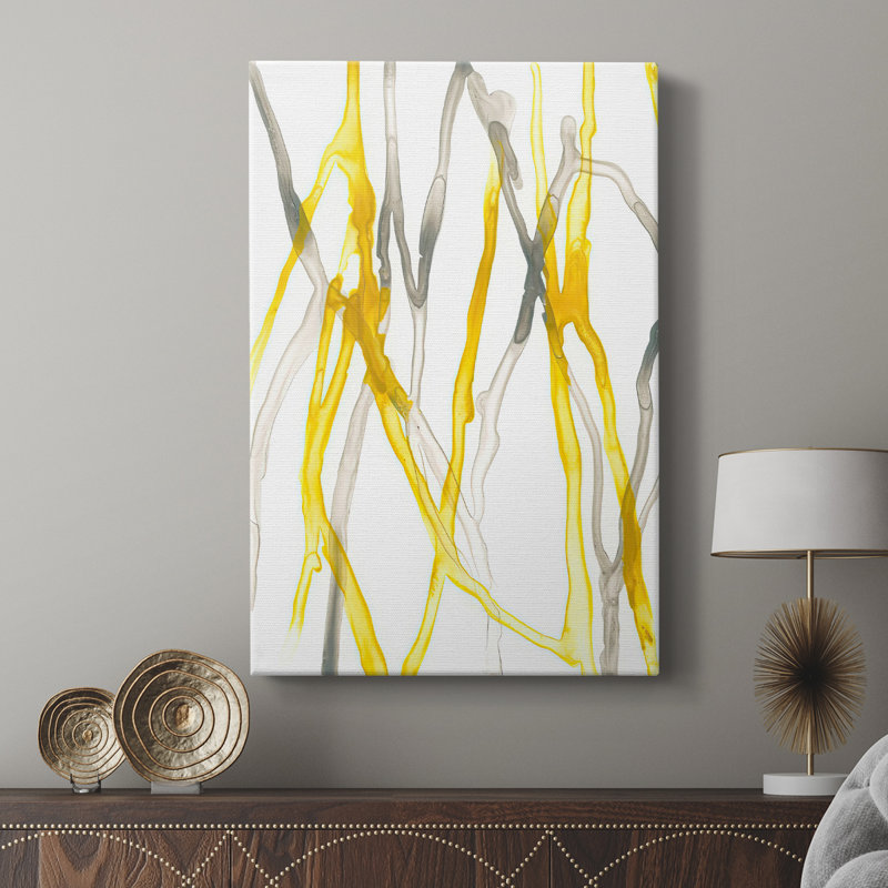 Runnel XIXème - galerie tendue sur mesure Cavas, H 18 po x l 12 po