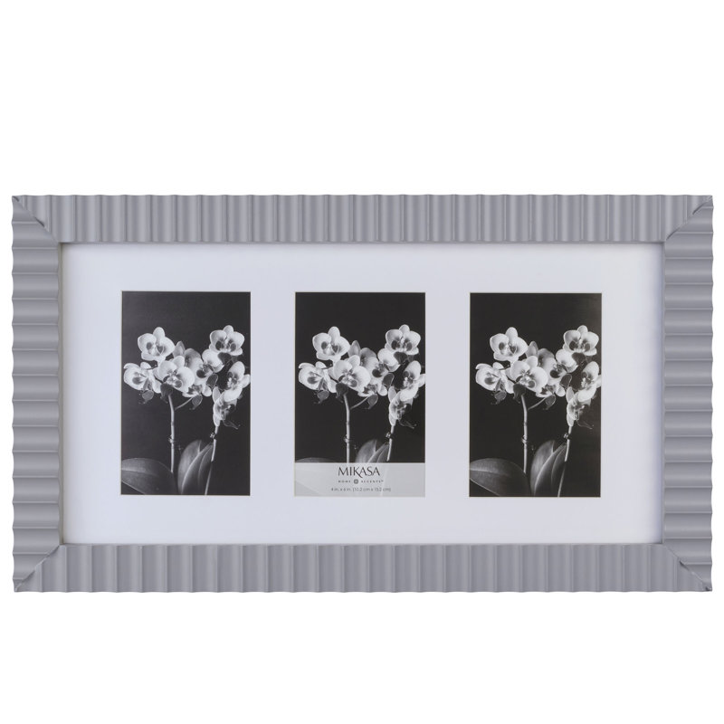 Cadre ondulé Mikasa 3 pour photos 4 x 6 po