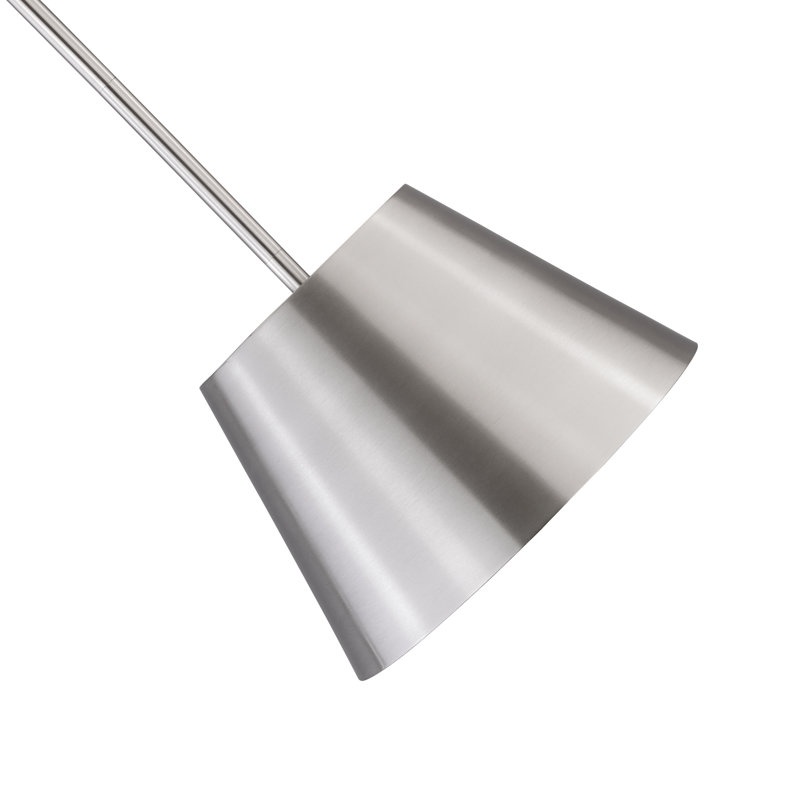 Luminaire suspendu à 1 lumière Wolleik, H 90,5 po x l 12 po x P 12 po, Nickel brossé