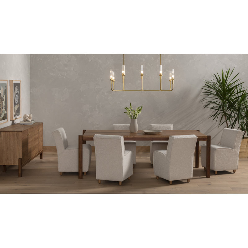 Hobson Upholstered Parsons Chair in Cream