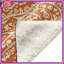 Couvertures orange à motif cachemire-130504533