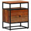 Oaklee 40cm W Steel Bedside Table