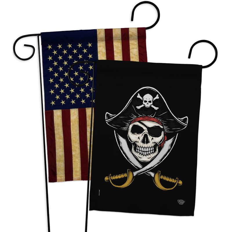 Drapeau de jardin à 2 faces en polyester / mélange de polyester 19 x 13 po