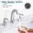 2-handle Bathroom Faucet with Drain Assembly-100561681