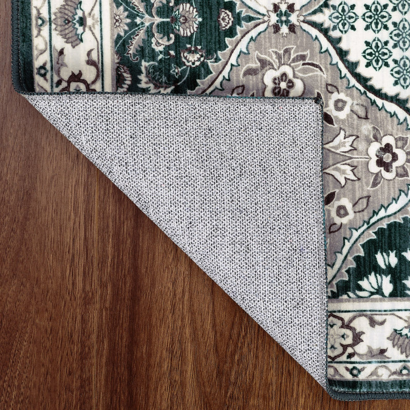 Washable Area Rugs, Soft Non-Slip Boho Vintage Carpet for Living Room, Bedroom, Dining Room, Kitchen, Rectangle 8" x 10"