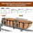 4Pcs 30" Window Box Deck Railing Planter With Coco Liner, Metal ...