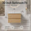 Meuble-lavabo mural suspendu de 30 pouces-900115863