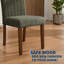 Chaises de salle à manger rembourrées, pieds en bois d'hévéa robustes, dossier haut ergonomique-130112011-130112012-130112013